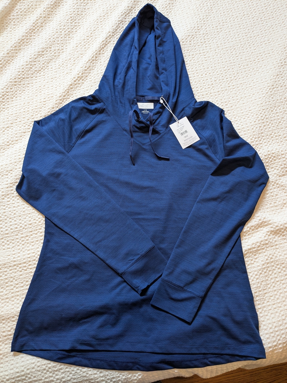 Greg Norman Collection Women's Hooded Long Sleeve Top - Royal Blue